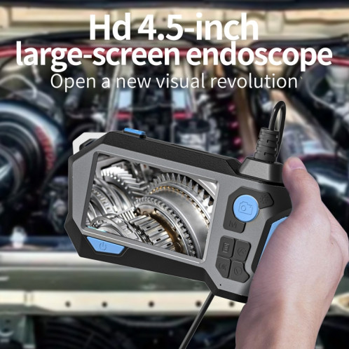 Endoscope industriel rotatif P120 à double lentille de 8 mm avec écran, diamètre du tuyau arrière de 16 mm, spécification : tube de 5 m SH52021958-010